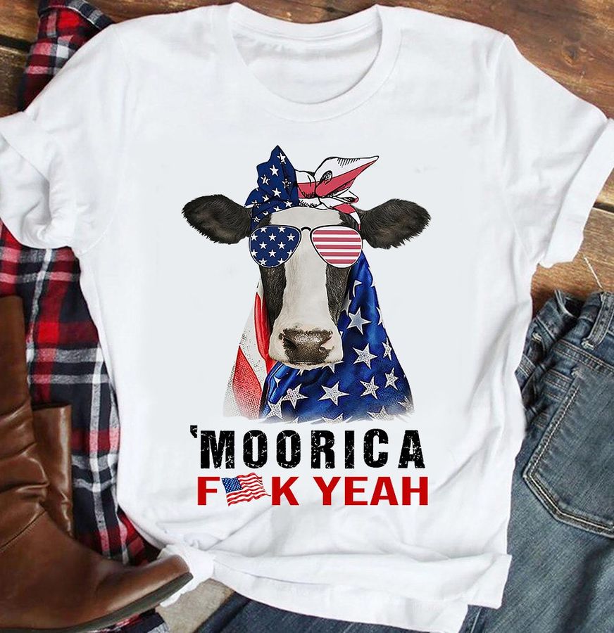 Moorica fuck yeah – America flag and cow