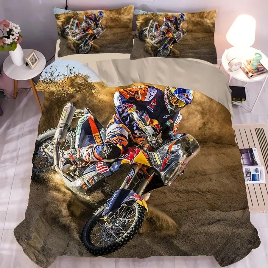 Motocross Mountain Bike #1 Duvet Cover Quilt Cover Pillowcase Bedding