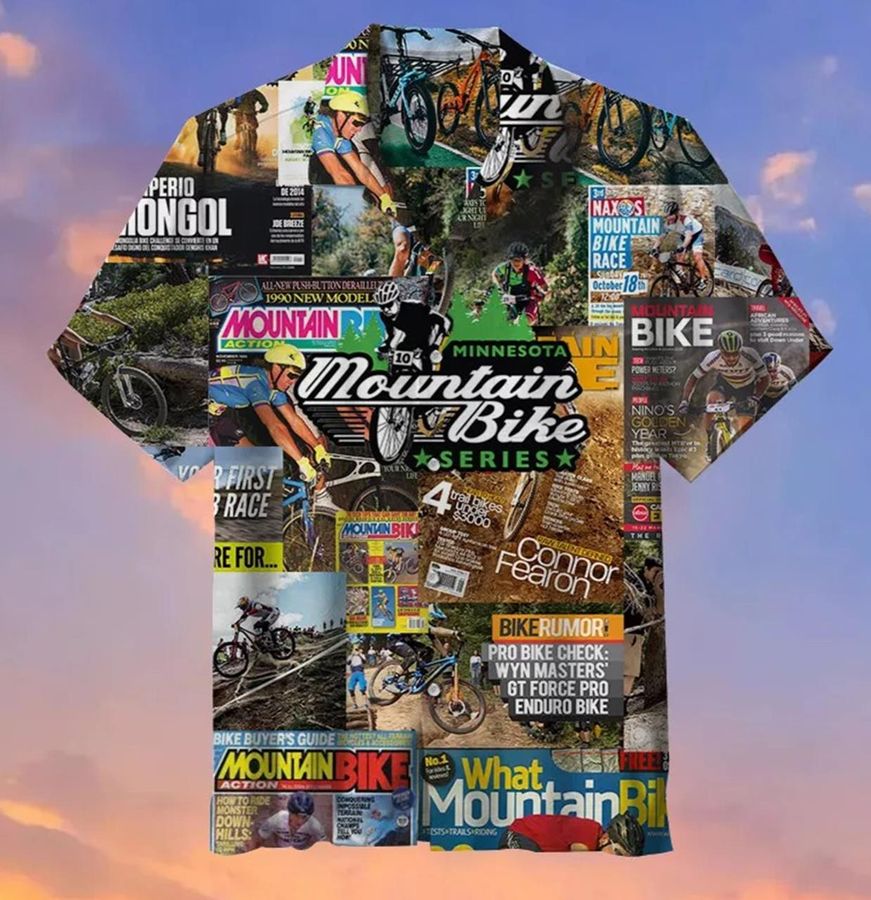 Mountain Bike Theme Hawaiian Shirt