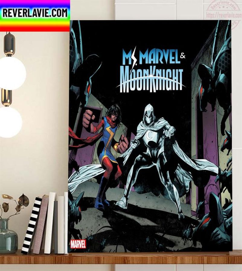 Ms Marvel In Ms Marvel And Moon Knight Home Decor Poster Canvas