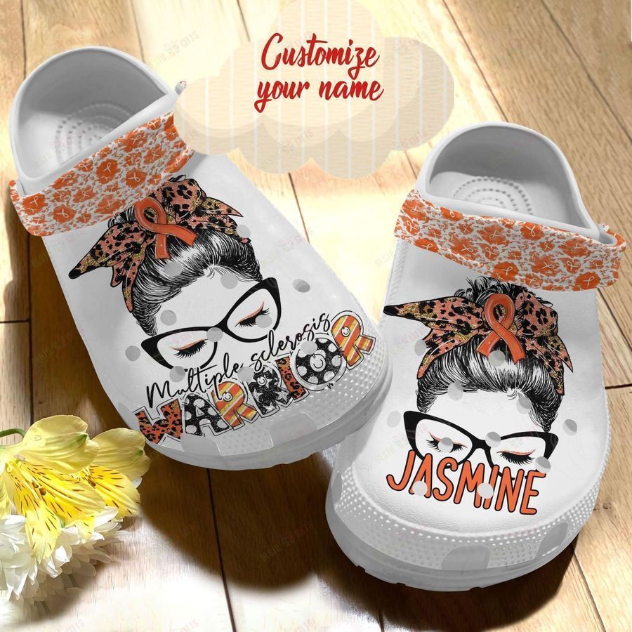 Multiple Sclerosis Personalized Crocs Classic Clog Warrior Shoes
