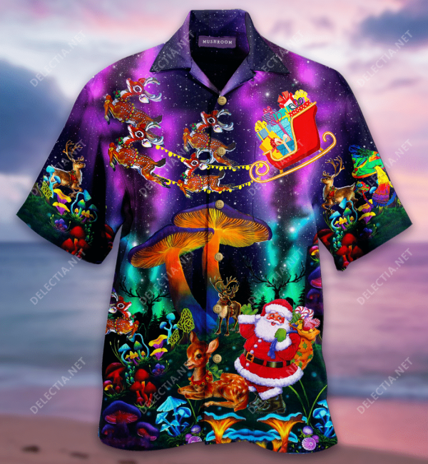 Mushroom Funny Christmas Hawaiian Shirt