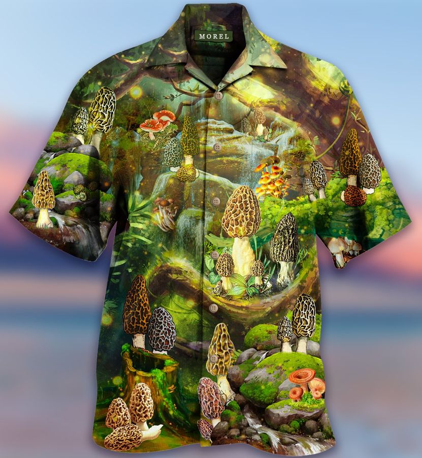 Mushroom Magic Green Hawaiian Shirt Pre12642, Hawaiian shirt, beach shorts, One-Piece Swimsuit, Polo shirt, funny shirts, gift shirts, Graphic Tee