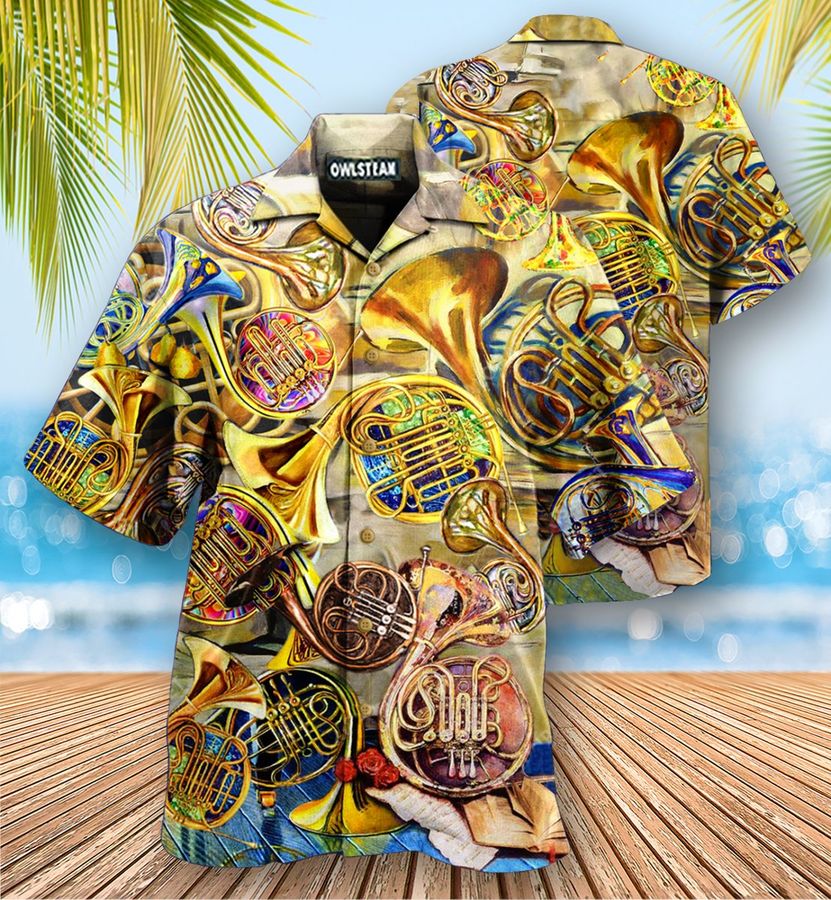 Music Is Life Itself French Horn Edition Hawaiian Shirt