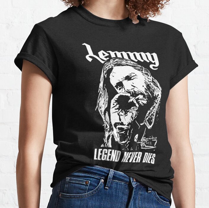 Music Singer 80S Lémmy Famous Singer Legend Never Die  Rock Band Music Classic T-Shirt