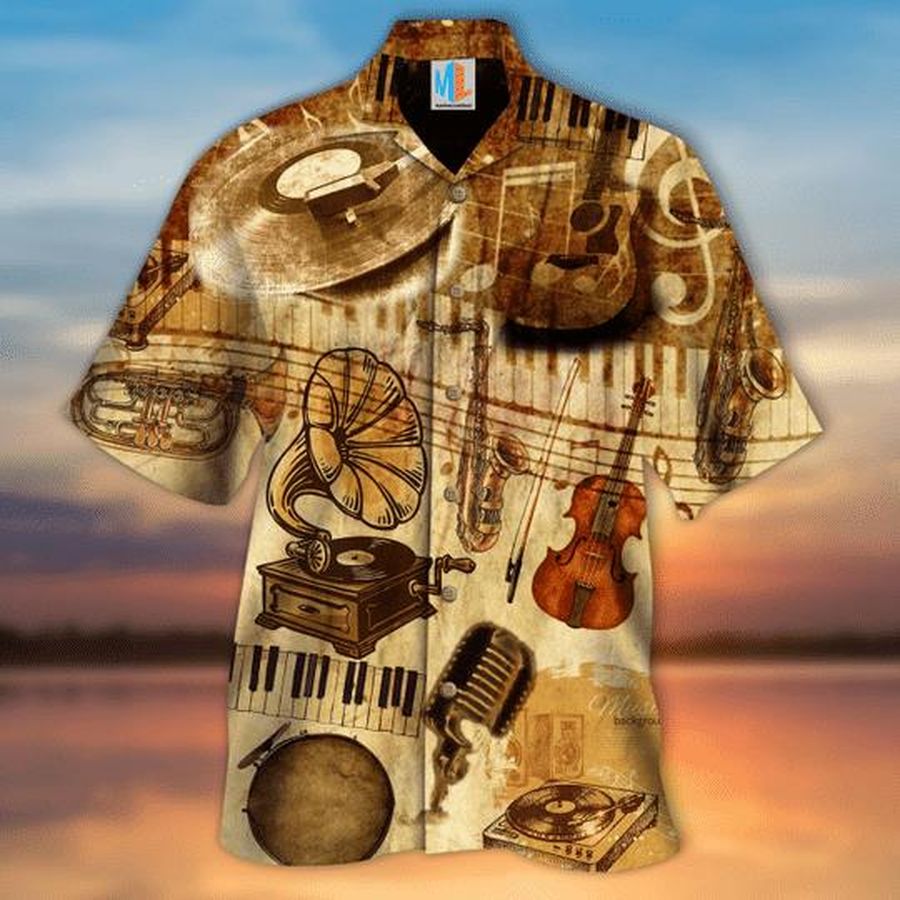 Musical Instruments Vintage Hawaiian Shirt Pre11653, Hawaiian shirt, beach shorts, One-Piece Swimsuit, Polo shirt, funny shirts, gift shirts