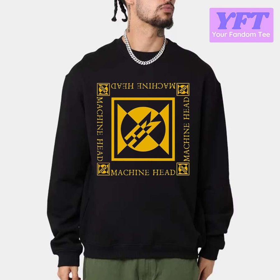 Musiccal And Band Yellow And Black Logo Machine Head Unisex Sweatshirt