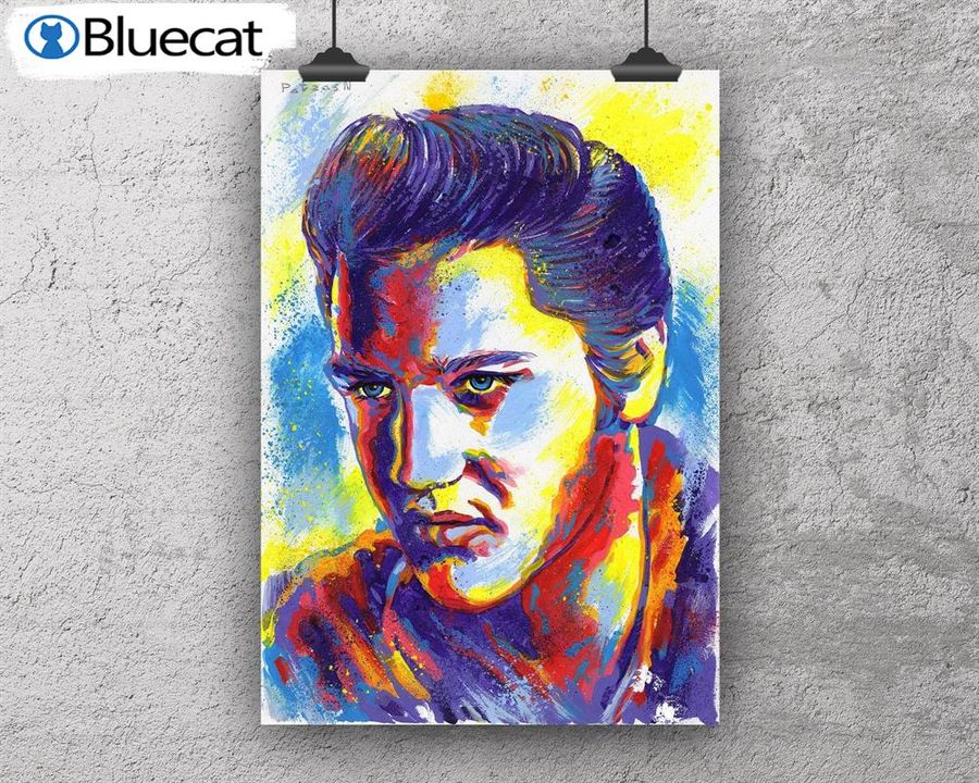Musician Acrylic Painting Poster Elvis Movie Poster Poster