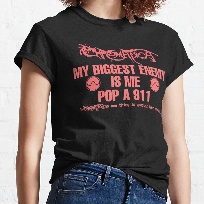 My biggest enemy is me Chromatica Classic T-Shirt