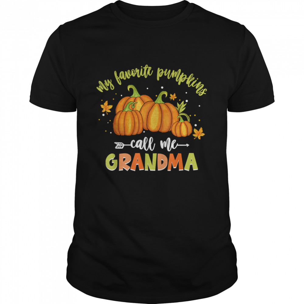 My Favorite Pumpkin Call Me Grandma Vintage Pumpkin Spice Shirt, Tshirt, Hoodie, Sweatshirt, Long Sleeve, Youth, funny shirts, gift shirts