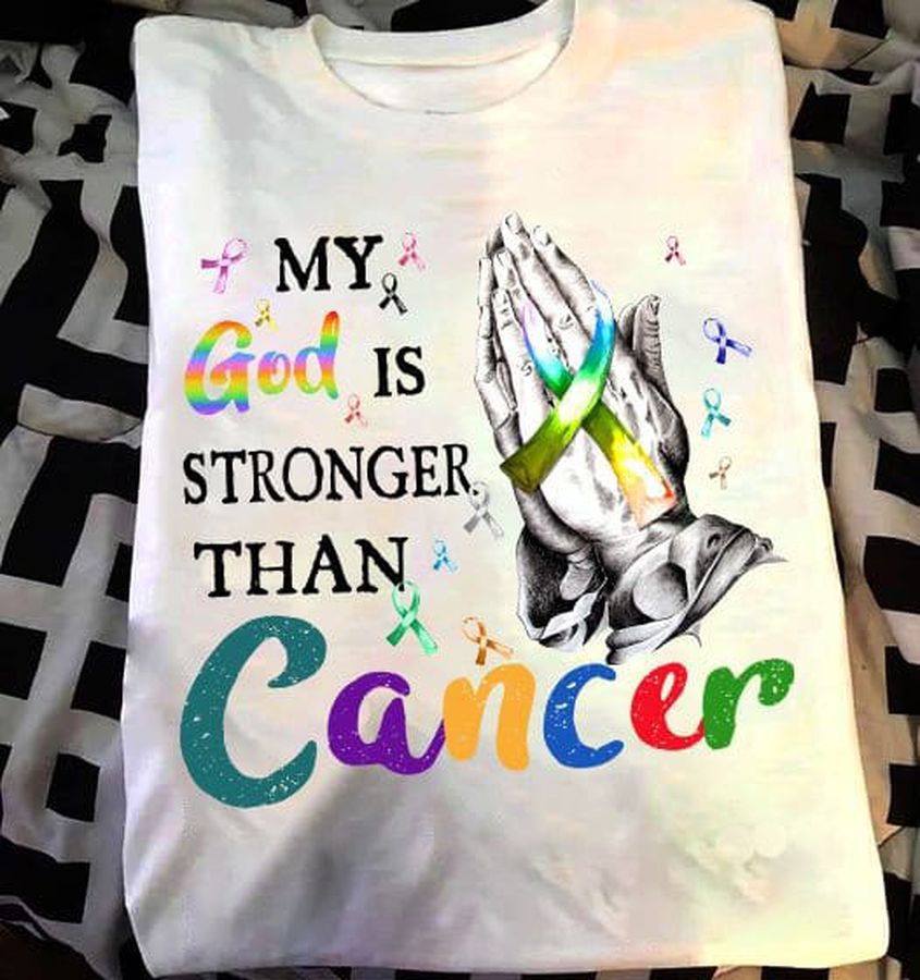 My God Is Stronger Than Cancer, Awareness Ribbon, Cancer Suck