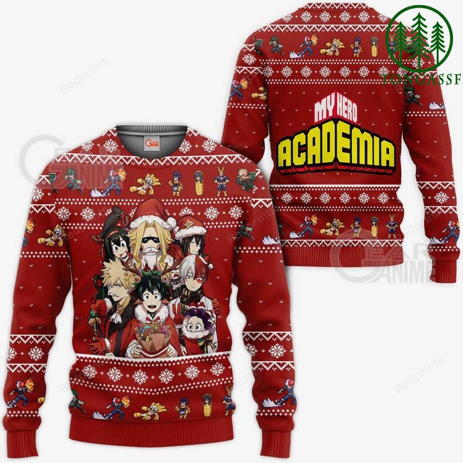 My Hero Academia Ugly Christmas Sweater and Hoodie Anime Custom Xmas Gift