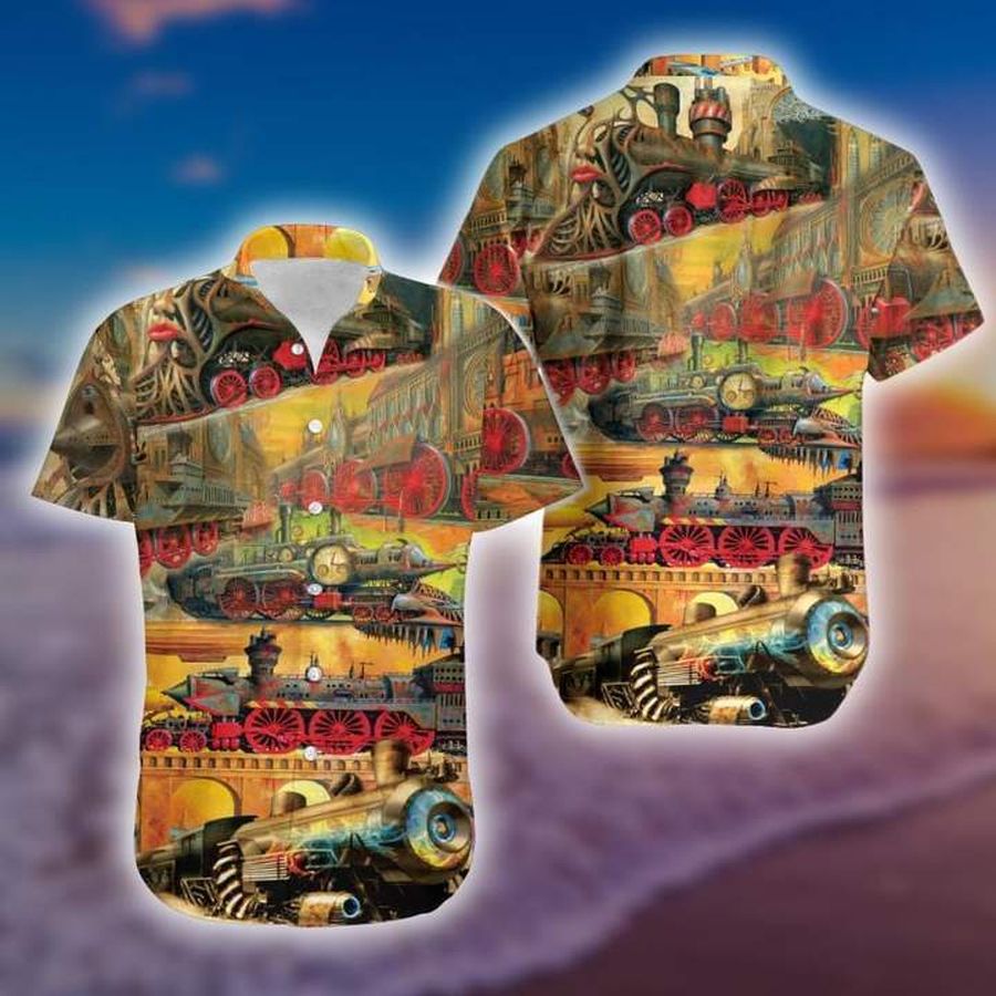 My Life Is A Train Hawaiian Shirt Pre11734, Hawaiian shirt, beach shorts, One-Piece Swimsuit, Polo shirt, funny shirts, gift shirts, Graphic Tee