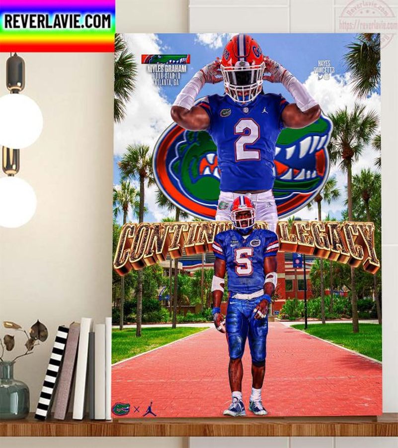 Myles Graham Continue Legacy In Florida Gators Football Home Decor Poster Canvas