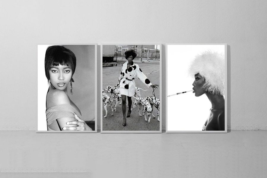Naomi Campbell canvas poster Classic Canvas Poster Bedroom art unframe