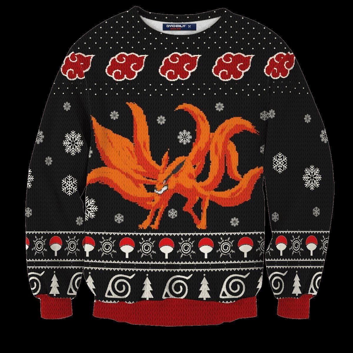Naruto Nine Tailed Ugly Christmas Sweater All Over Print Sweatshirt