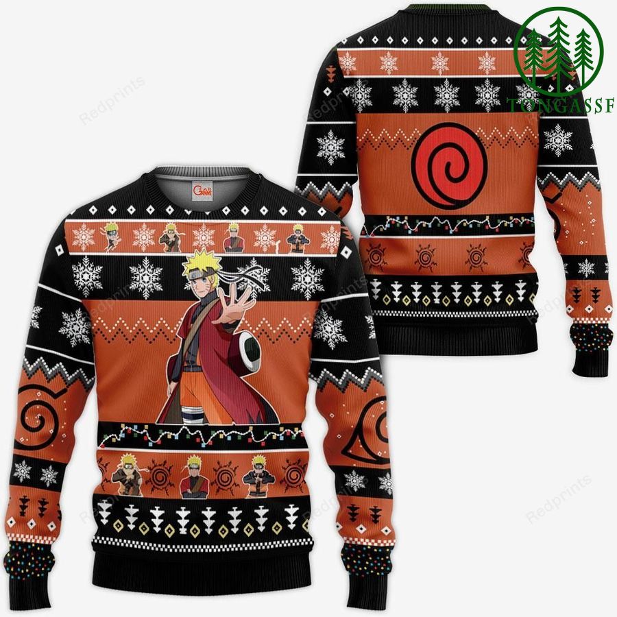 Naruto Sage Ugly Christmas Sweater and Hoodie Naruto Xmas Gifts Idea