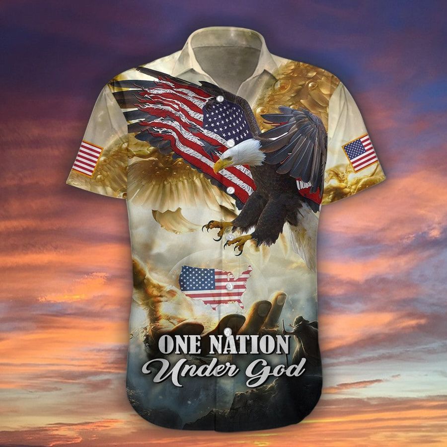 Nation Under God Hawaiian Shirt Pre12644, Hawaiian shirt, beach shorts, One-Piece Swimsuit, Polo shirt, funny shirts, gift shirts, Graphic Tee