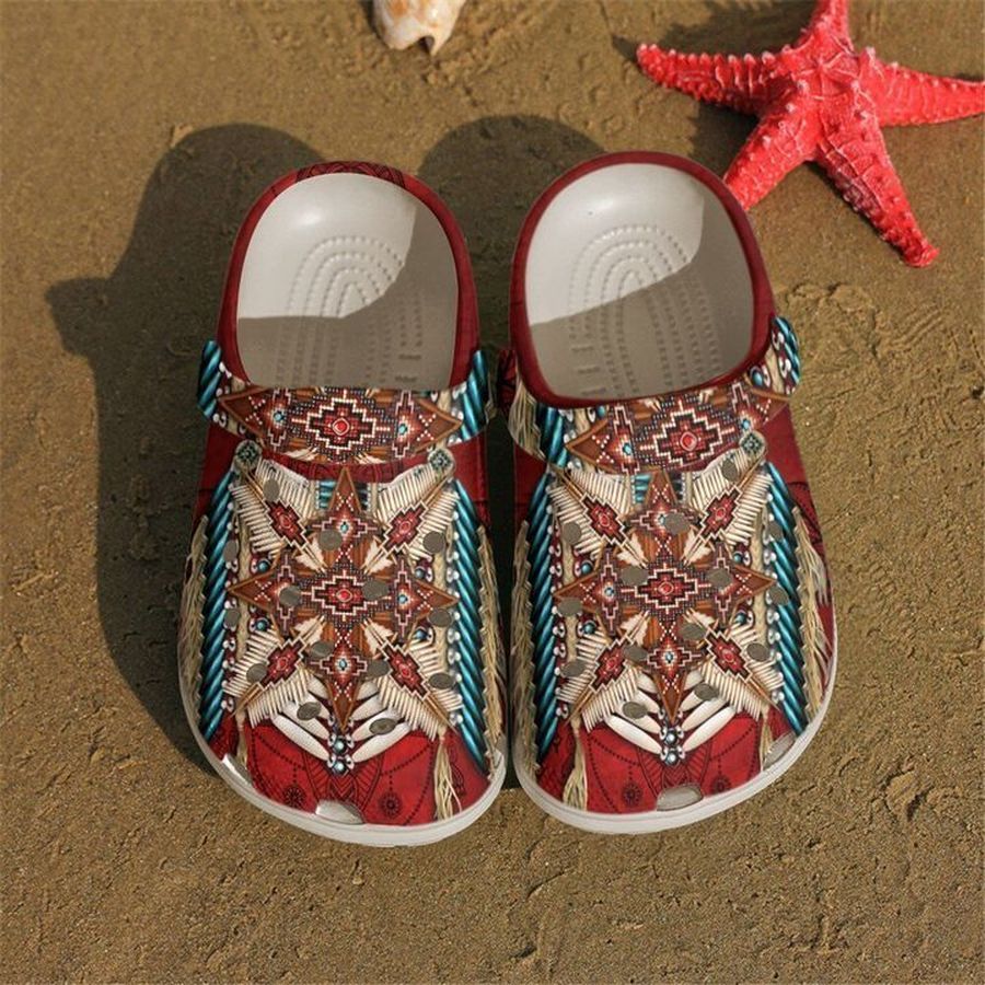 Native American Sku 1606 Crocs Clog Shoes