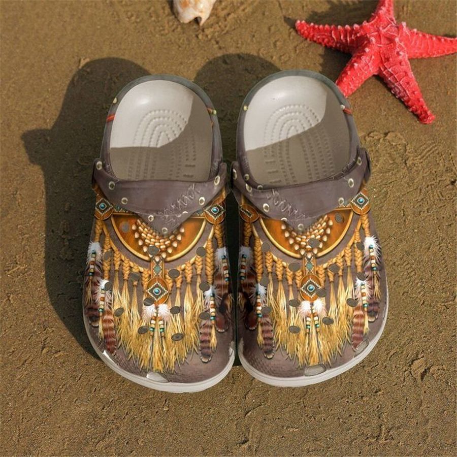 Native American Sku 1613 Crocs Clog Shoes