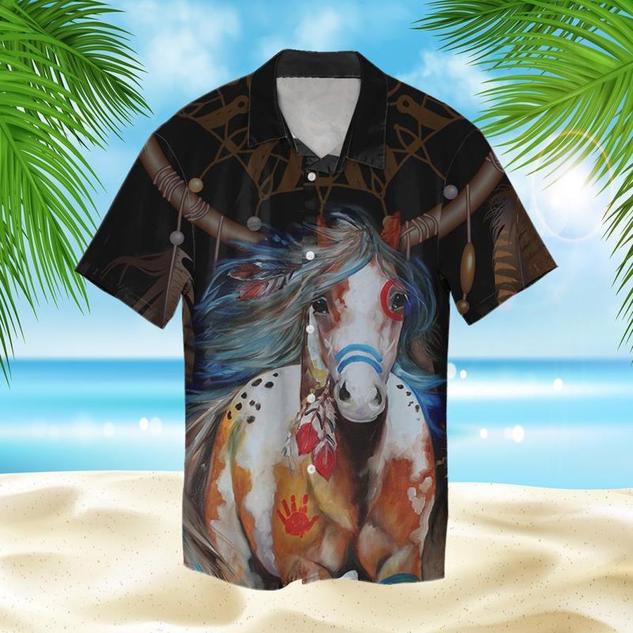 Native Horse Hawaiian Shirt Pre11115, Hawaiian shirt, beach shorts, One-Piece Swimsuit, Polo shirt, funny shirts, gift shirts, Graphic Tee