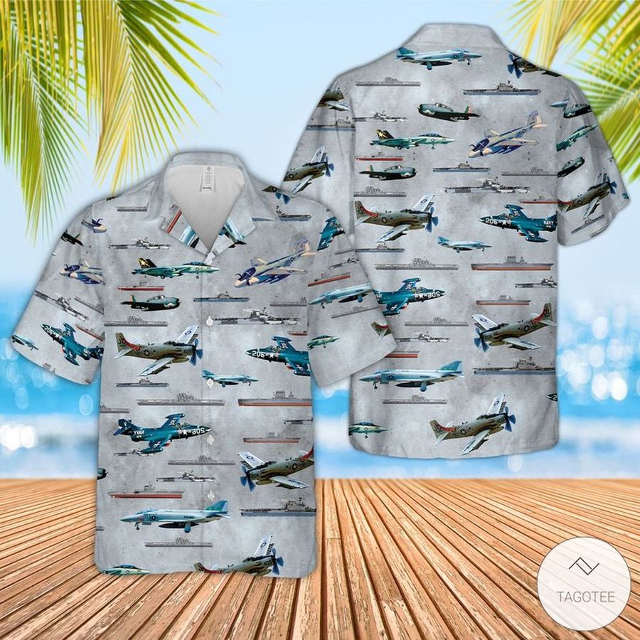 Naval Aviation History Hawaiian Shirts