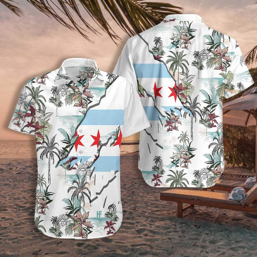 Navy Chicago Hawaiian Shirt Pre11028, Hawaiian shirt, beach shorts, One-Piece Swimsuit, Polo shirt, funny shirts, gift shirts, Graphic Tee