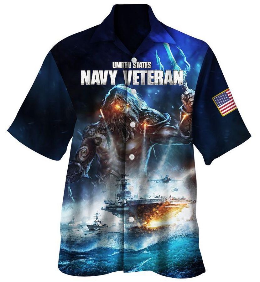 Navy Veteran Hawaiian Shirt Pre12640, Hawaiian shirt, beach shorts, One-Piece Swimsuit, Polo shirt, funny shirts, gift shirts, Graphic Tee