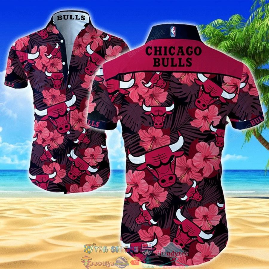 NBA Chicago Bulls Hibiscus Tropical Hawaiian Shirt – Saleoff