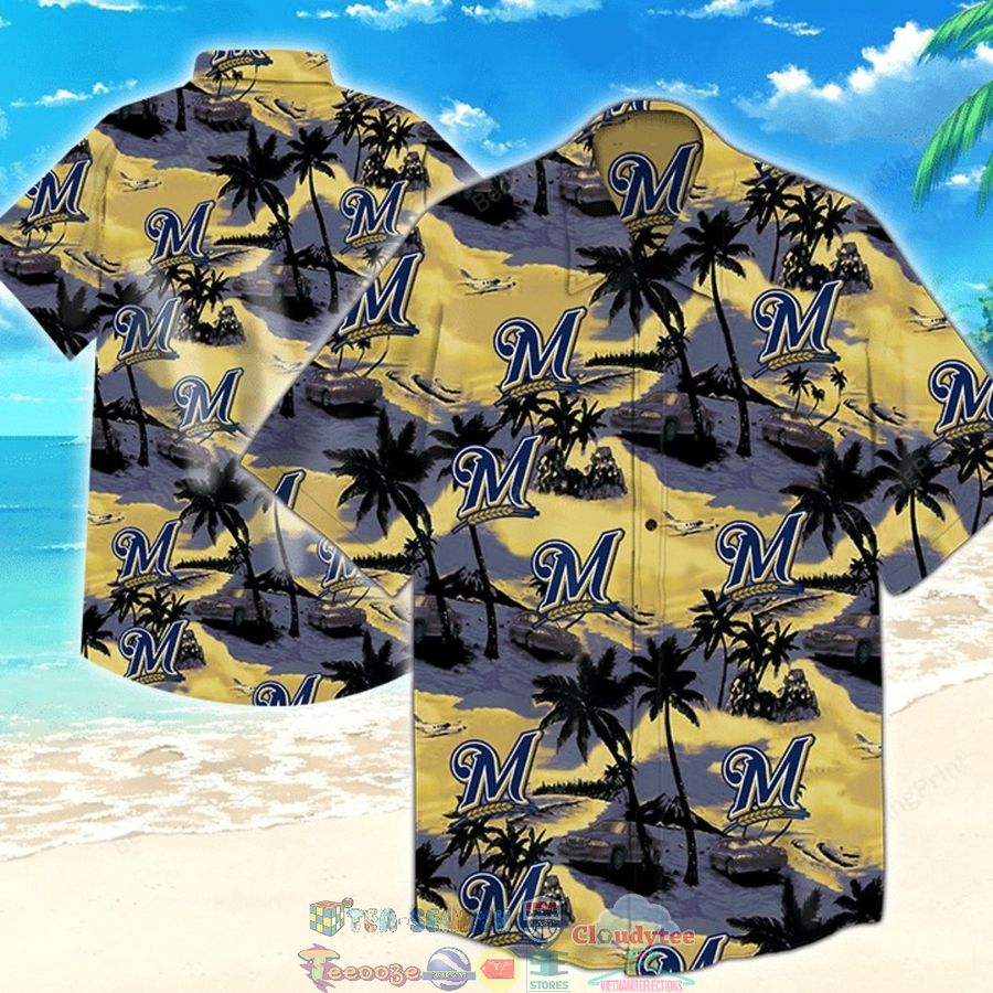 NBA Milwaukee Brewers Palm Tree Hawaiian Shirt – Saleoff