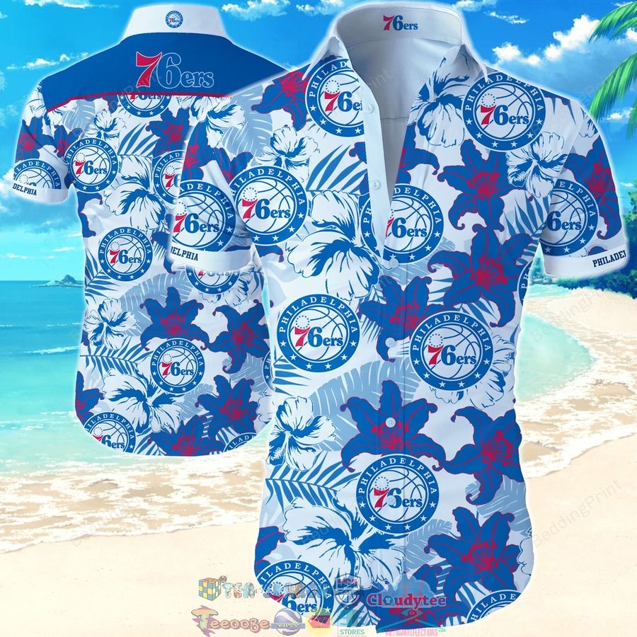 NBA Philadelphia 76ers Hibiscus Tropical Hawaiian Shirt – Saleoff