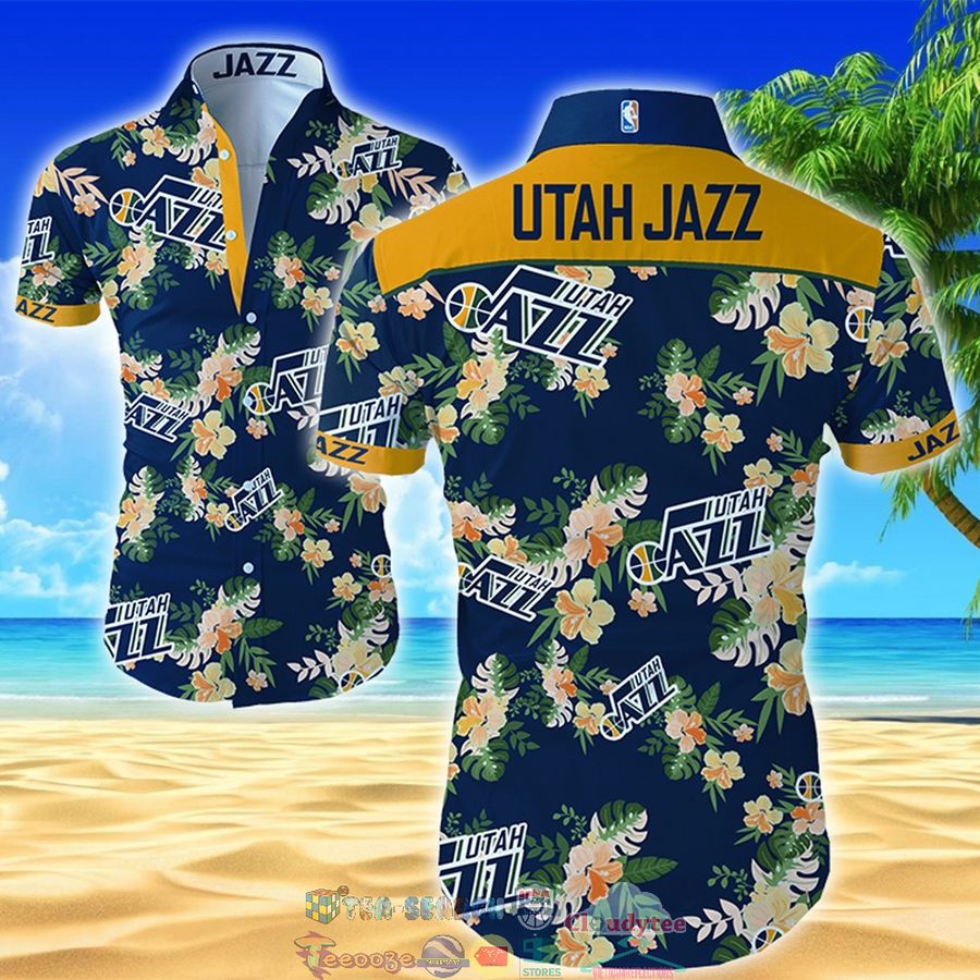 NBA Utah Jazz Hibiscus Tropical Hawaiian Shirt – Saleoff