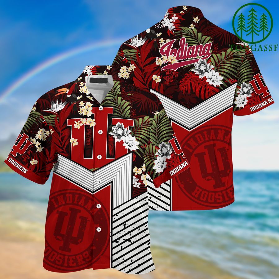NCAA Indiana Hoosiers Hawaii Shirt And Shorts New Collection For This Summer