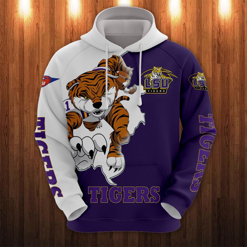 NCAA LSU Tigers Hoodies Mascot