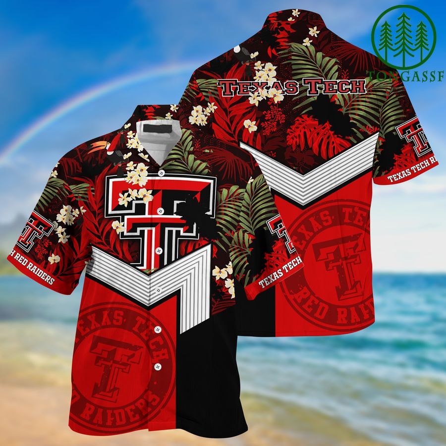 NCAA Texas Tech Red Raiders Hawaii Shirt And Shorts New Collection For This Summer