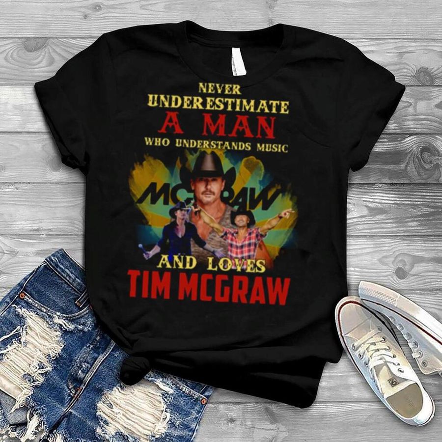 Never Underesate A Man Who Loves Tim Mcgraw shirt