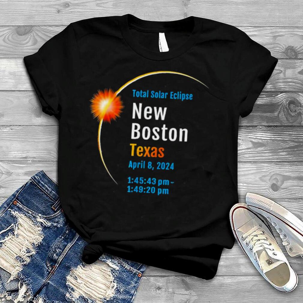 New Boston Texas Total Solar Eclipse 2024 Shirt