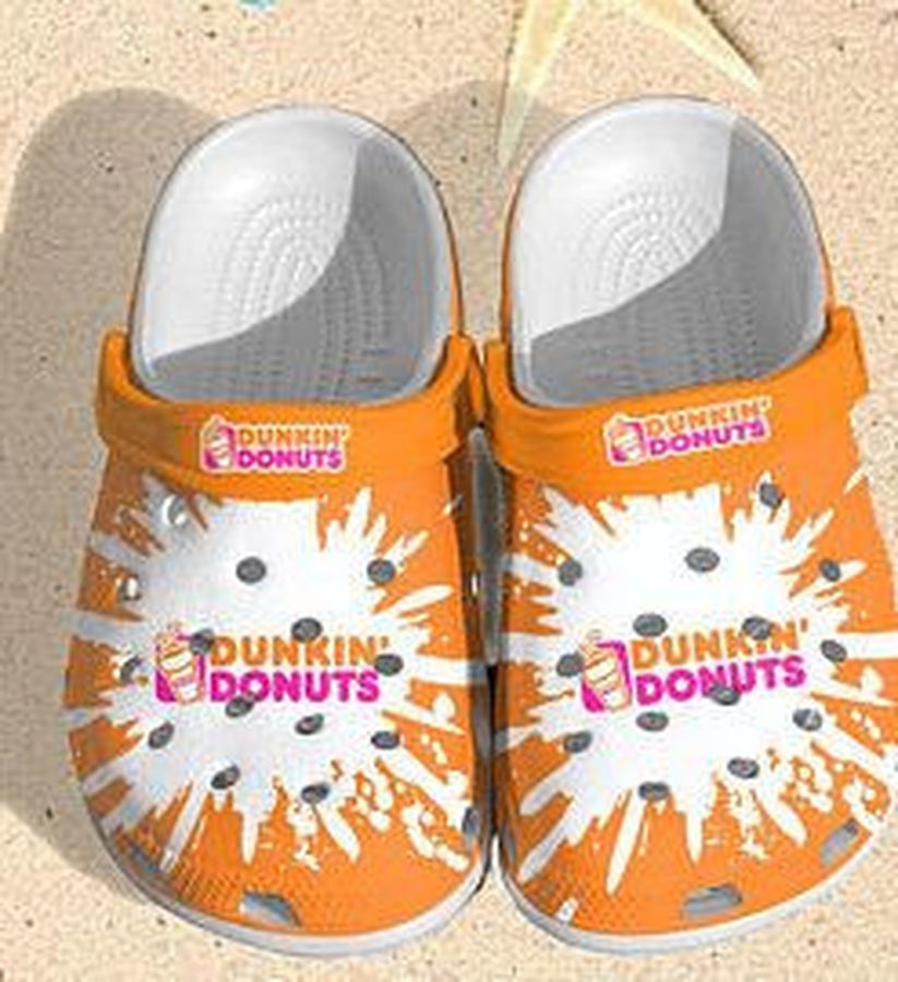 New Dunkin Donuts Crocs Clog Shoes Crocband Clog Comfortable For Mens And Womens