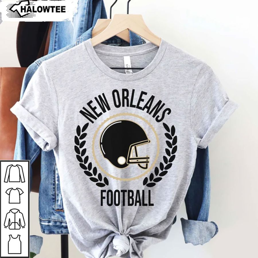 New Orleans Football Shirt American Football Tee New Orleans Sunday Football