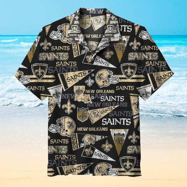 New Orleans Saints Casual Hawaiian Shirt Short Sleeve