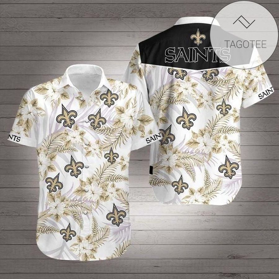 New Orleans Saints Football Floral Authentic Hawaiian Shirt 2022