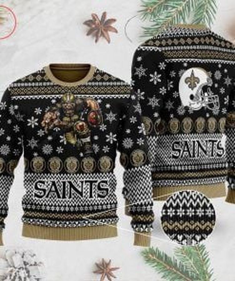 New Orleans Saints NFL Ugly Christmas Sweater All Over Print