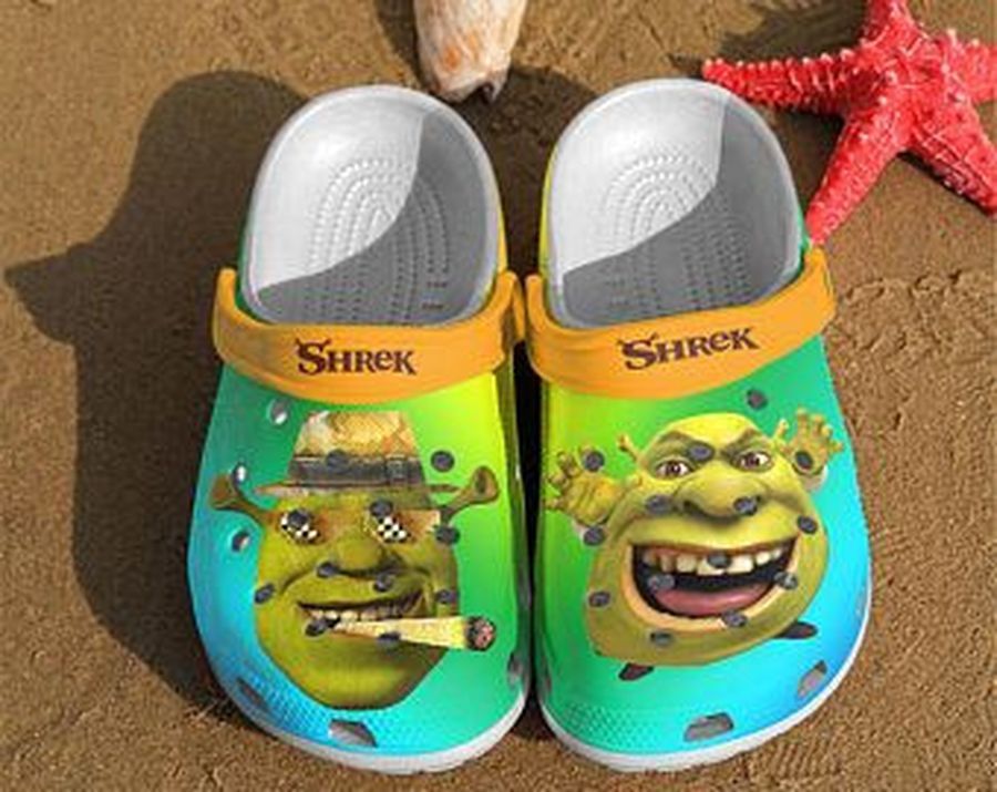 New Shrek Funny Crocs Crocband Clog Comfortable Water Shoes