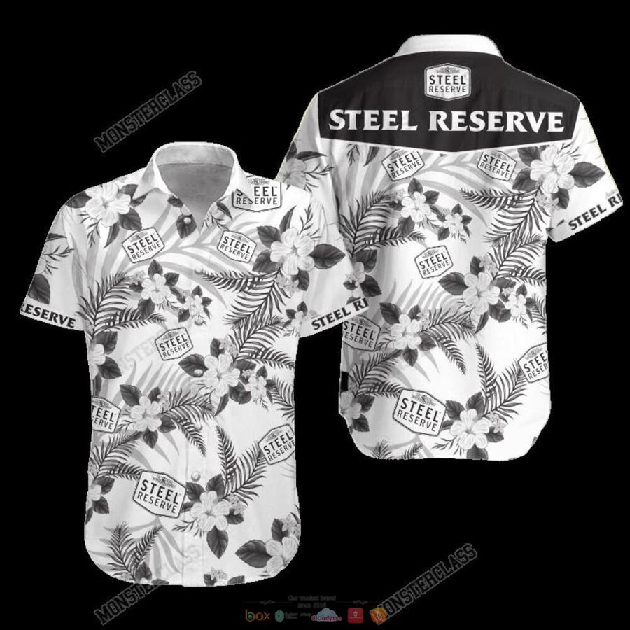 New Steel Reserve Tropical Plant Hawaiian Shirt