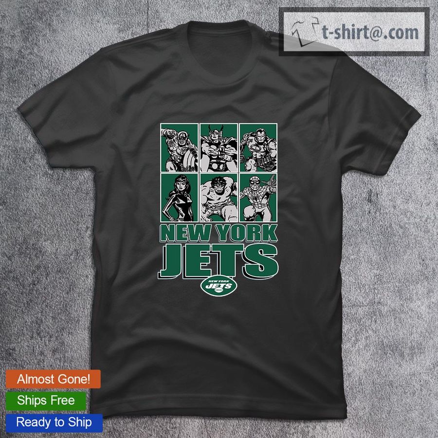 New York Jets Disney Marvel Avengers Line-Up shirt