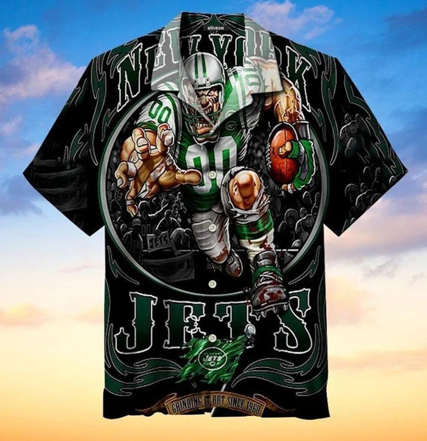 New York Jets Rampage Hawaiian Shirt