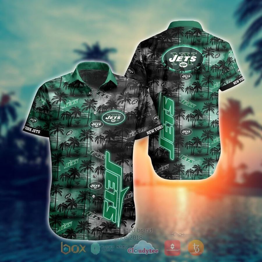 New York Jets Style Hawaiian Shirt Short
