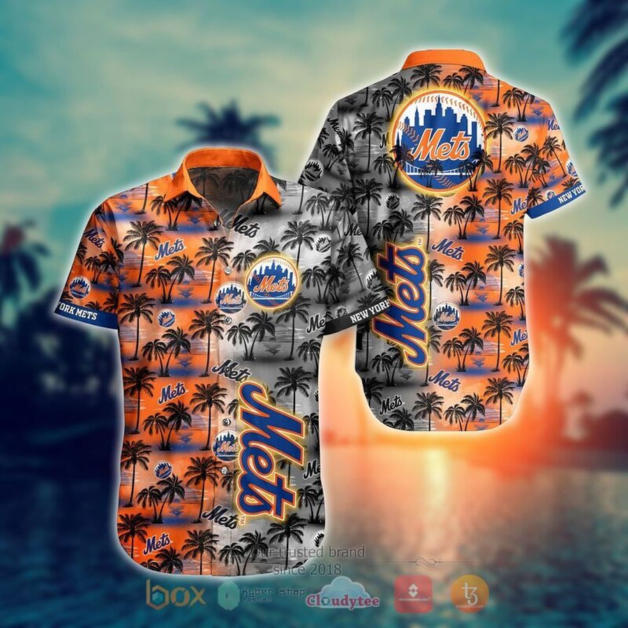 New York Mets Style Hawaiian Shirt Short