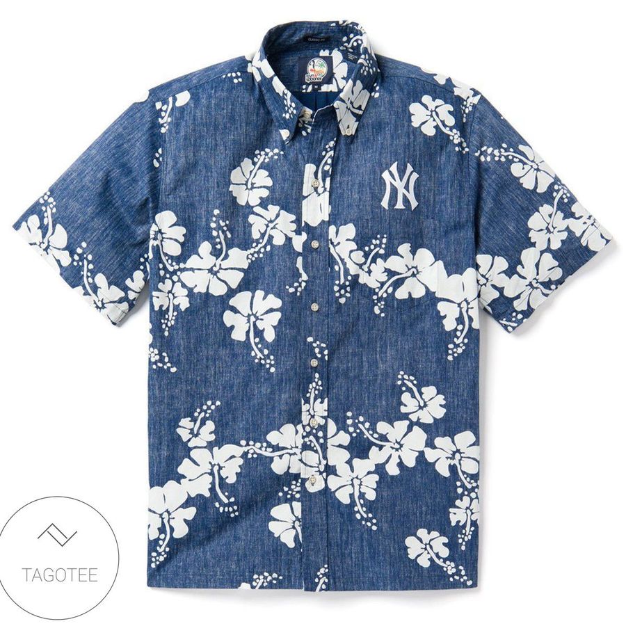New York Yankees 50th State Hawaiian Shirt