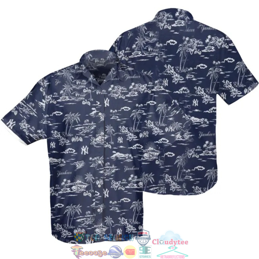 New York Yankees MLB Hibiscus Palm Tree Hawaiian Shirt – Saleoff